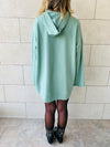 Mint Uptown LongLine Knit Hoodie