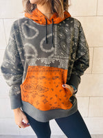 Olive Hit The Road Bandana Fleece Line Sweatshirt