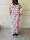 Aztec Get Happy Printed Kimono