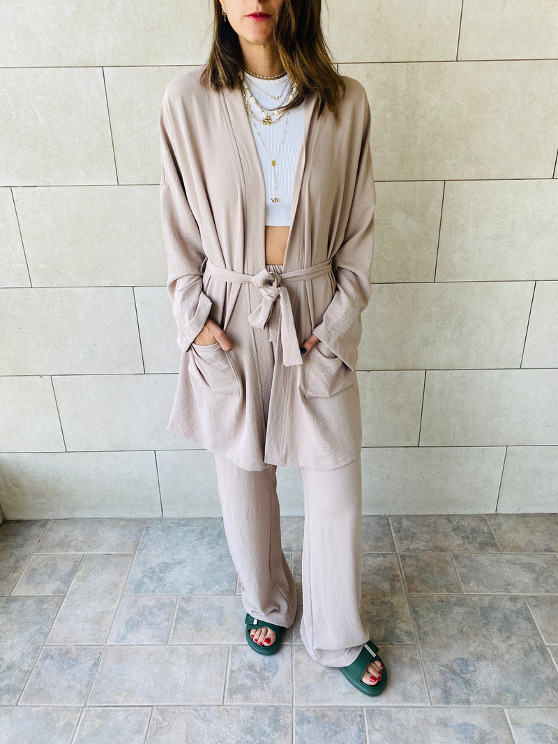 2 Piece Beige Summer Set