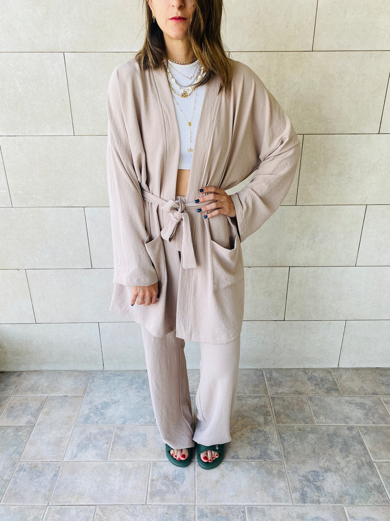 2 Piece Beige Summer Set