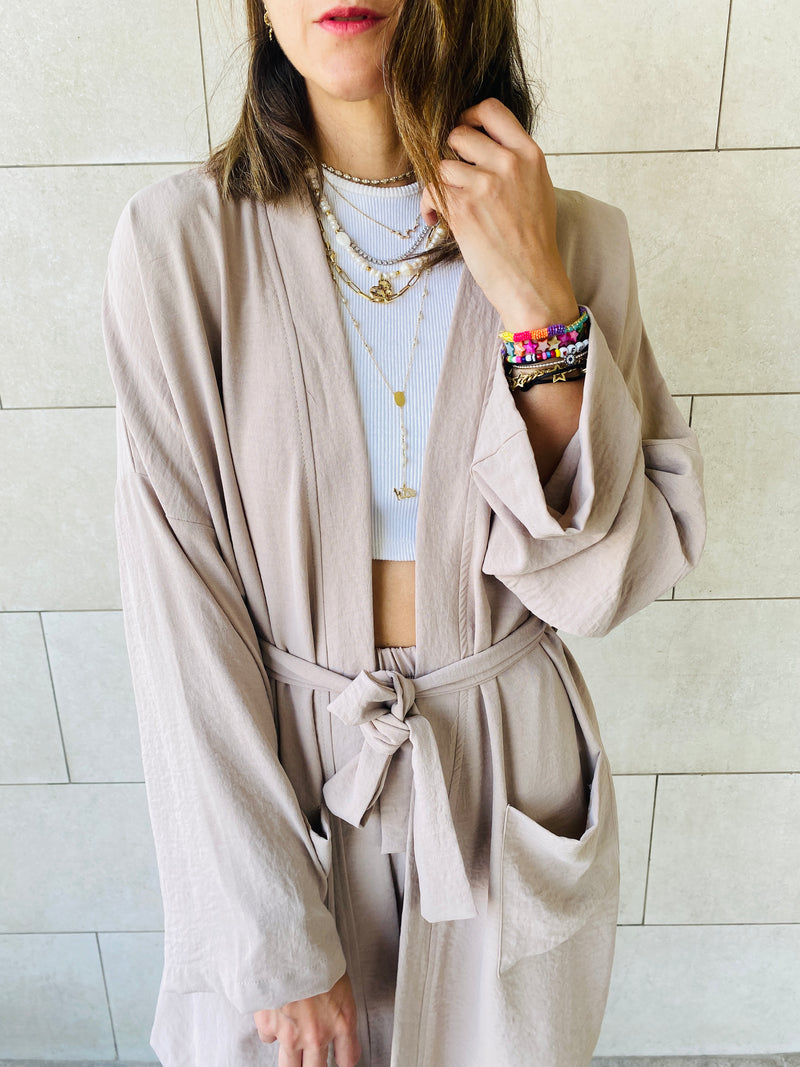 2 Piece Beige Summer Set