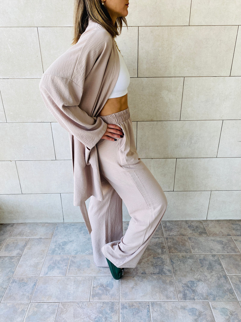 2 Piece Beige Summer Set
