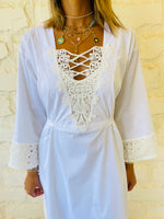 Cross Embroidered Dress