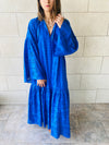 Blue Anglaise Cut Out Dress
