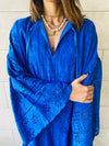 Blue Anglaise Cut Out Dress