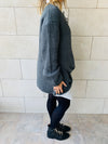 Charcoal Cross Over Pullover