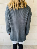 Charcoal Cross Over Pullover