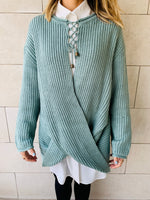 Mint Cross Over Pullover