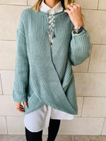 Mint Cross Over Pullover