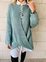 Mint Cross Over Pullover