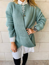 Mint Cross Over Pullover
