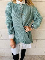 Mint Cross Over Pullover