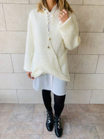 White Cross Over Pullover