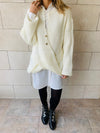 White Cross Over Pullover