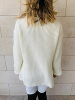 White Cross Over Pullover