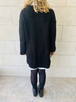 Black Cross Over Pullover