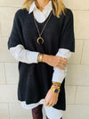 Black Kayla Knit Tunic