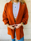 Rust Shawl Shrug Cardi