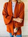 Rust Shawl Shrug Cardi