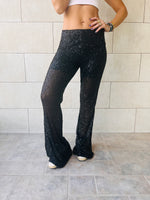 Black Party At The Disco Sequin Pants