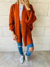 Rust Shawl Shrug Cardi