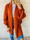 Rust Shawl Shrug Cardi