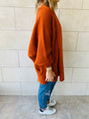 Rust Shawl Shrug Cardi