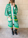 Green Cabin In The Woods Cardigan