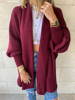 Plum Shawl Shrug Cardi