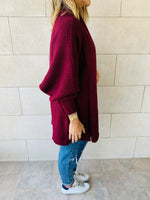 Plum Shawl Shrug Cardi