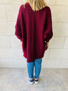 Plum Shawl Shrug Cardi