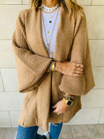 Taupe Shawl Shrug Cardi