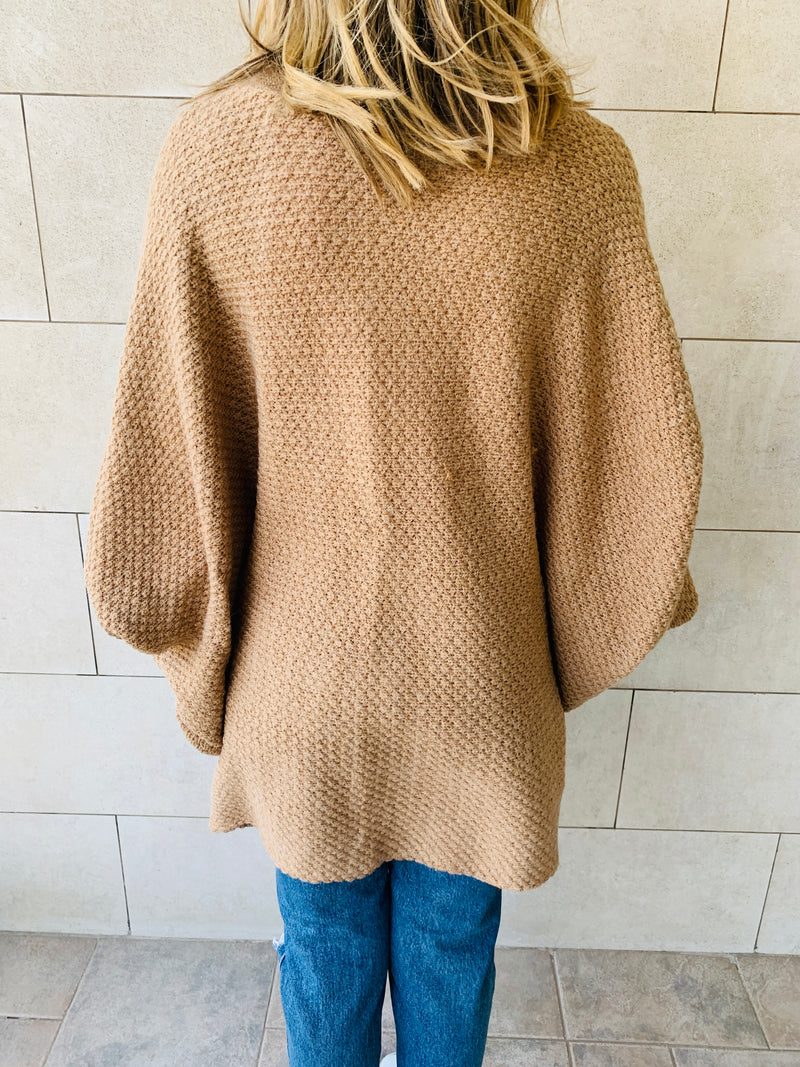 Taupe Shawl Shrug Cardi
