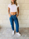 Blue Mom Fit Jeans