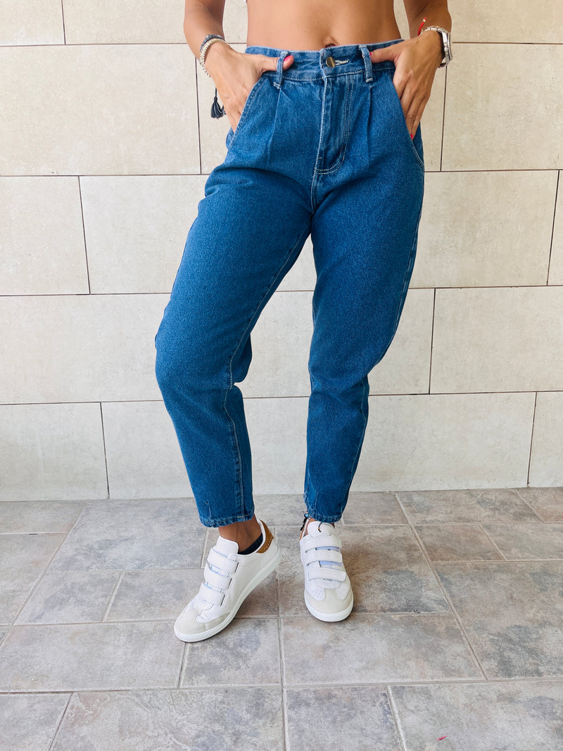 Blue Mom Fit Jeans