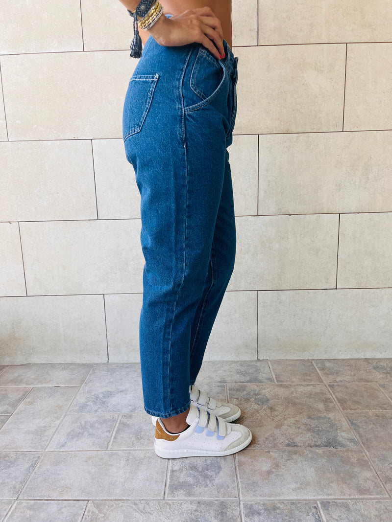 Blue Mom Fit Jeans