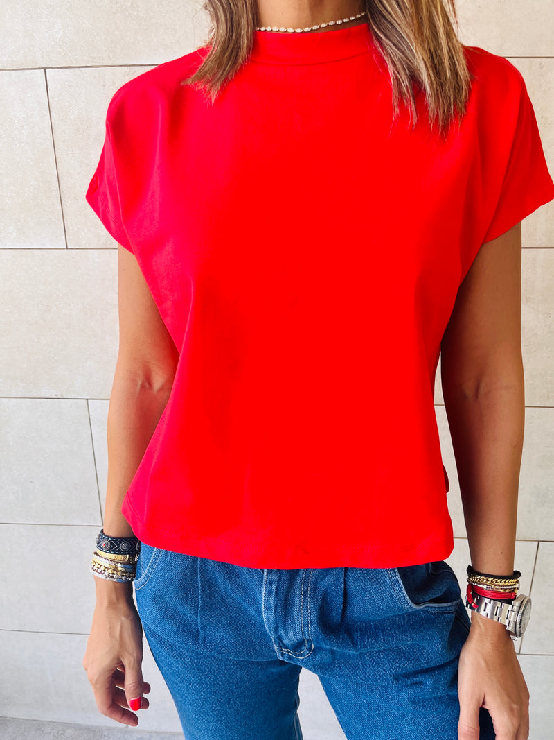 Red & Blue Basic T-shirt Set