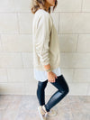 Beige Combined Sweatshirt