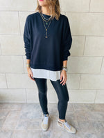 Black Combined Sweatshirt