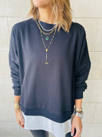 Black Combined Sweatshirt