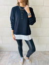 Black Combined Sweatshirt