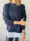 Black Combined Sweatshirt