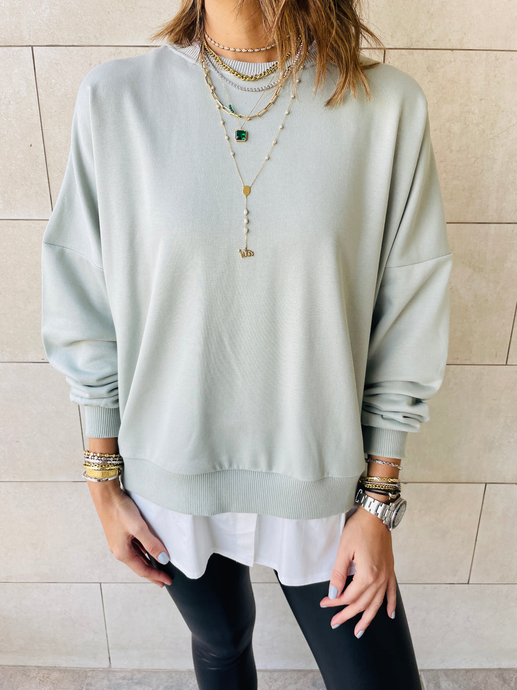 Sage Combined Sweatshirt