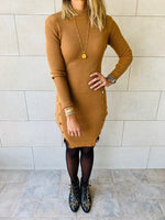 Camel Blitz Knit Dress