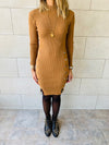 Camel Blitz Knit Dress