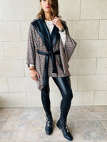 Beige Checkered Waterfall