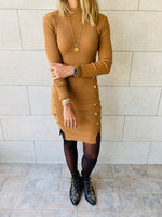 Camel Blitz Knit Dress