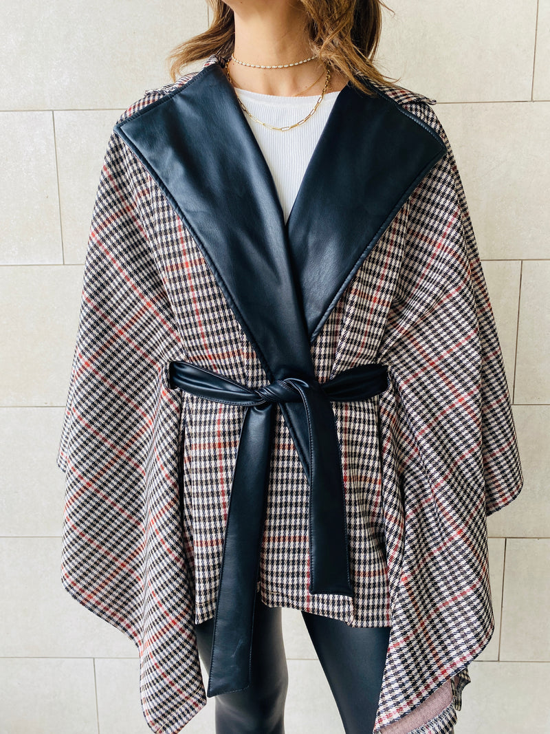 Beige Checkered Waterfall