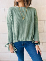 Mint Drawstring Pullover